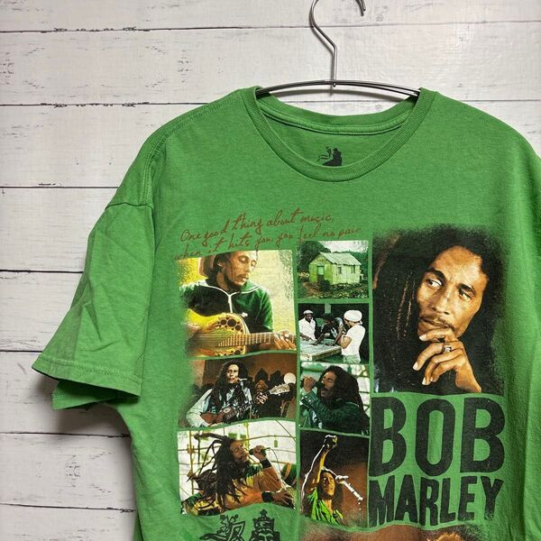 BOB MARLEY Tシャツ グリーン L
