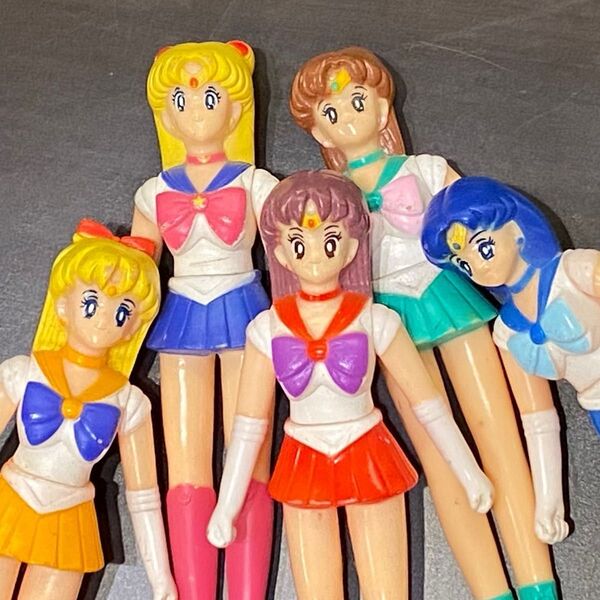 BANDAI 1993 美少女戦士セーラームーン 集まれ美少女戦士 フィギュア 5種セット