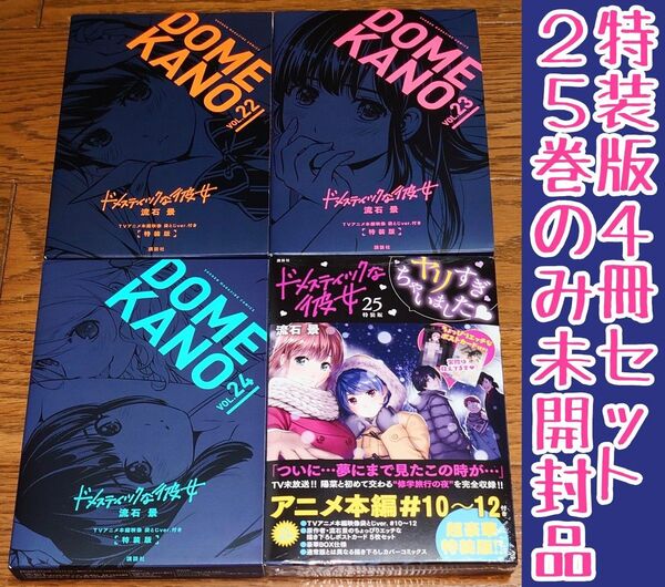 【特装版 4冊セット】ドメスティックな彼女 22 23 24 25巻 流石景 未開封品あり