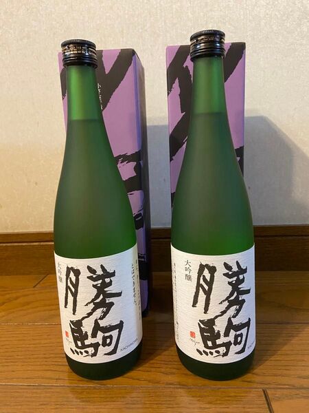 高岡市 清都酒造場 勝駒(かちこま)大吟醸 720ml 化粧品箱入 2本セット