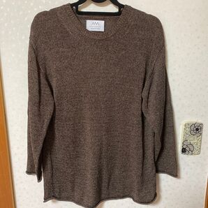 ADAM ET ROPE サマー ニット ブラウン