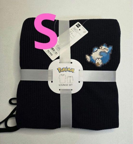 GU Pokemon ラウンジセット カビゴン M ネイビー 半袖&ショートパンツ ジーユー ポケモン ルームウェア