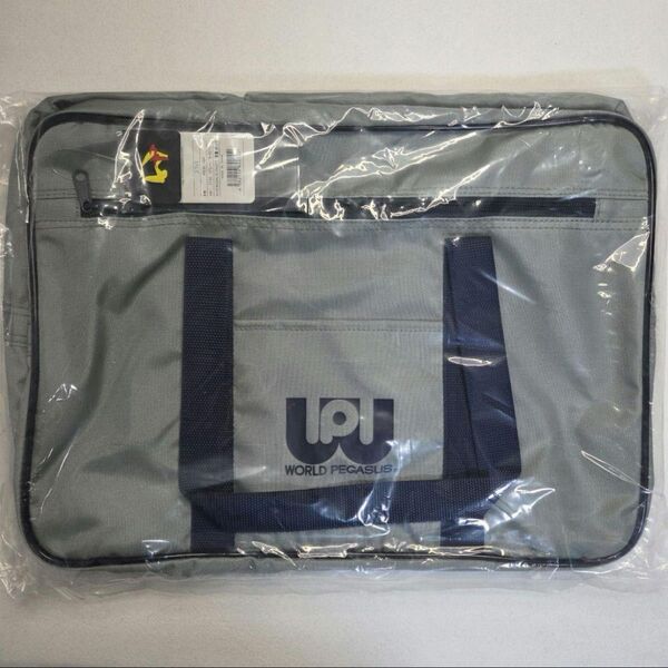 新品 旧ワッペ グレー ワールドペガサス スクールバッグ スクバ マルミ運道具店 WorldPegasus