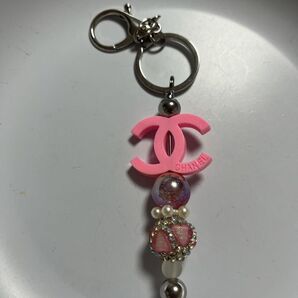 キーホルダー カスタムビーズ ハンドメイド キーチェーンバー