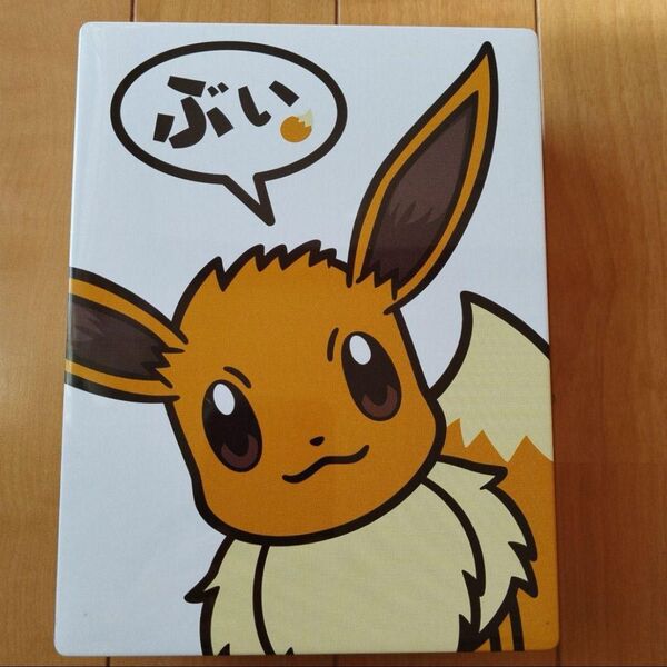 空き缶 ポケモンセンター ロールクッキー イーブイ ヨックモック 小物入れ