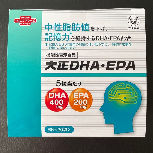 【 新品1箱 】 大正DHA・EPA 中性脂肪値の低下と中高年の加齢に伴い低下する記憶力の維持をWサポートするDHA・EPAを配合