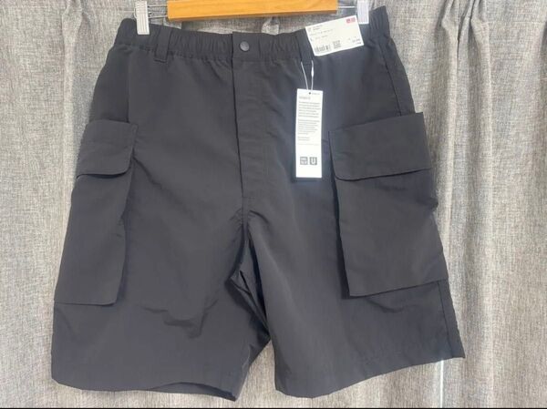 UNIQLO U パラシュートカーゴショーツ ブラック Lサイズ