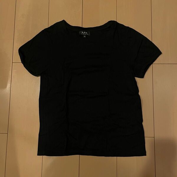 【最終値下げ】A.P.C.(アーペーセー)パフスリーブコットンTシャツ ブラック XSサイズ