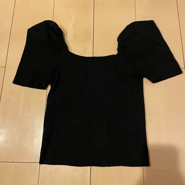 GRL(グレイル)オフショルニットトップス ブラッ