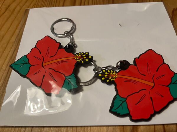 HANAHANA ラバーキーホルダー 2個セット ハイビスカス ハナハナ パイオニア スロット パチスロ グッズ
