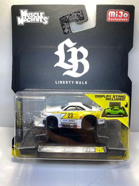 Muscle Machines マイスト 1/64 マッスルマシーン LBWK限定パッケージ 日産 スカイラインGT-R R34