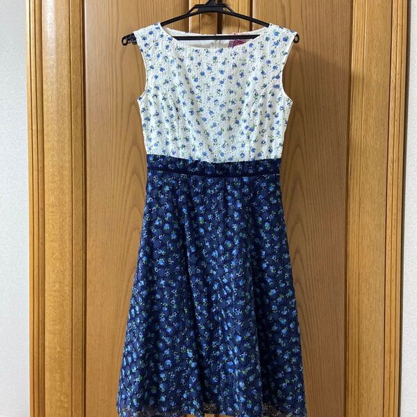 TOCCA BLANC BLUEワンピース 花柄ノースリーブ00