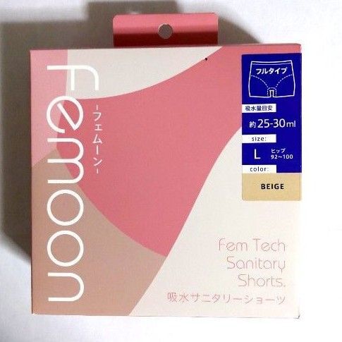 フェムーン 吸水サニタリーショーツ L ベージュ