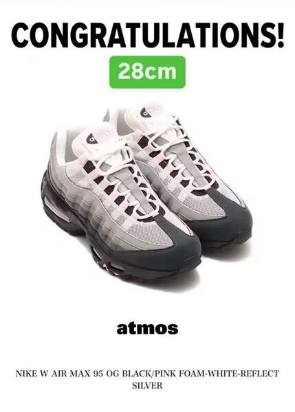 Nike Women's Air Max 95 Big Bubble "Pink Foam" 28cm