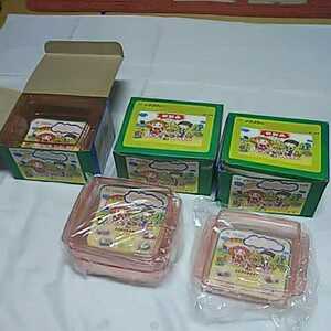  итого 3 шт наан pra. прозрачный bat в коробке античный кухня смешанные товары Showa Retro розовый коробка для завтрака 