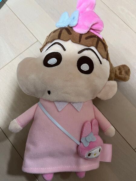クレヨンしんちゃん×サンリオ ネネちゃん×マイメロディ ぬいぐるみ ペンポーチ