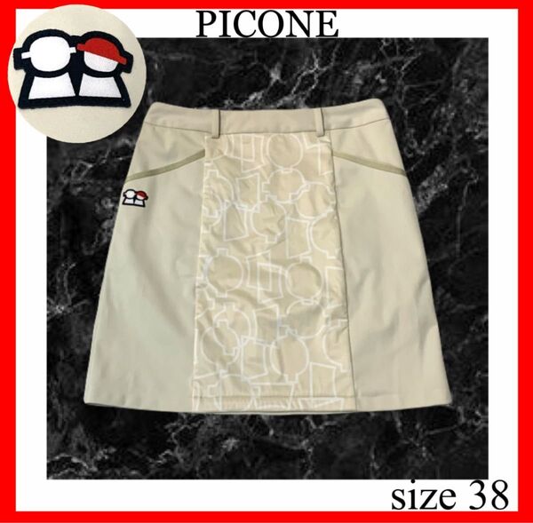 PICONE CLUB ピッコーネクラブ ベージュ スカート 38 ゴルフ