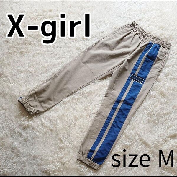 X-girl PIT CREW PANTS コットンパンツ チノパン М