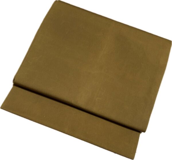ZZ524 名古屋帯 名古屋仕立て 茶緑 381cm 着物帯 単品販売 送料無料