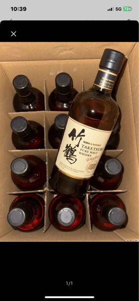 ニッカウイスキー 竹鶴ピュアモルト700ml 12本