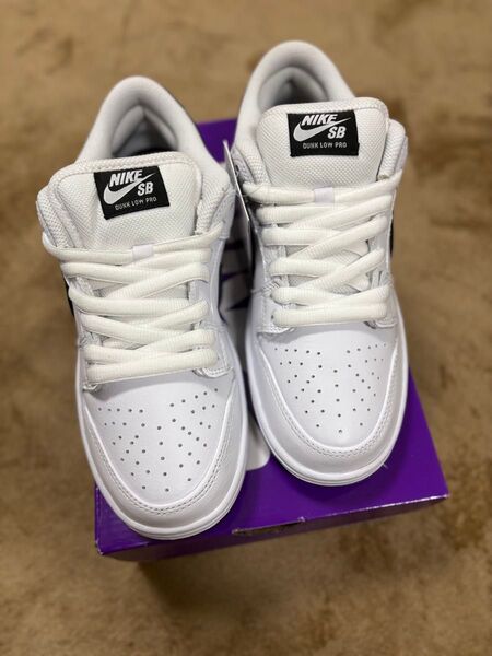 Nike SB Dunk Low Pro White/Black 26センチ