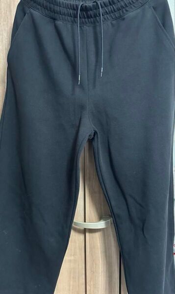 UNIQLO C スウェットワイドパンツ ブラック