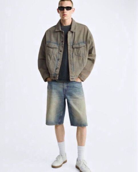 ZARA BAGGY-FIT バミューダジョーツ eur40 jp31