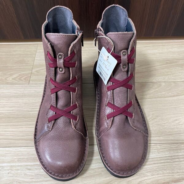 新品!マルメロ marmelo /ゴム編み上げタイプショートブーツ 23EEEE ハイカット