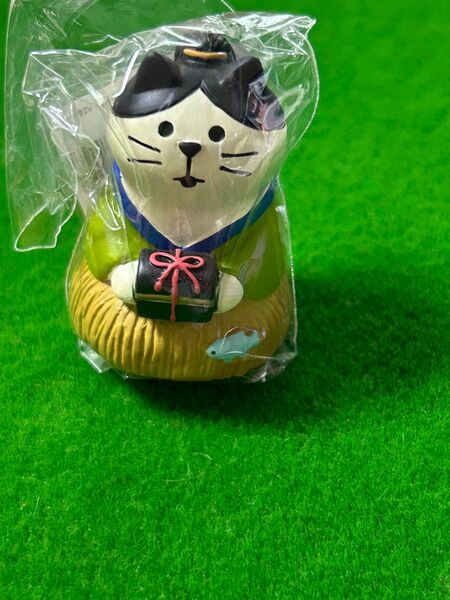concombre コンコンブル 置物 浦島太郎 猫