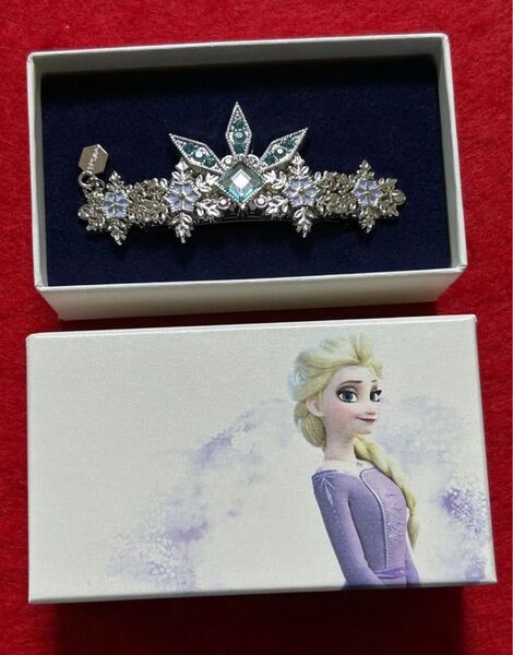 ディズニーストア アナと雪の女王 エルサ バレッタ 髪留め フィギュア