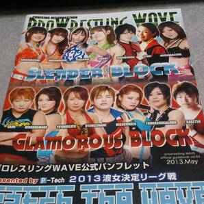 ●送料無料●プロレスリングWAVE 2013年パンフレット●朱里、GAMI、大畠美咲●女子プロ●