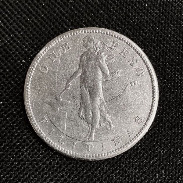 1907年 アメリカ領フィリピン 1ペソ銀貨〈本物〉