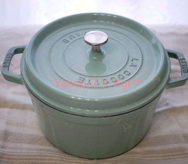 ストウブ STAUB グランドココット 24㎝ セージ グリーン グランド ココット 大きい 鋳物 両手鍋 セージグリーン 黄緑