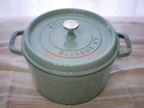 ストウブ STAUB グランドココット 24㎝ セージ グリーン グランド ココット 大きい 鋳物 両手鍋 セージグリーン 黄緑
