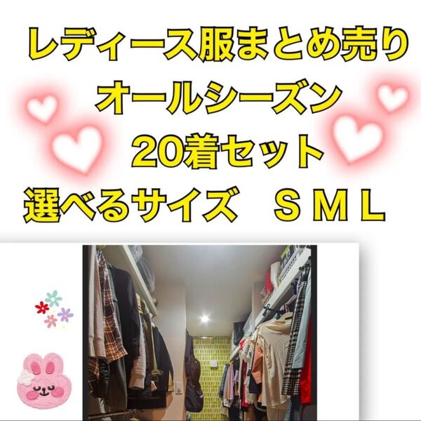 レディース 服 まとめ売り オールシーズン 春服 夏服 秋服 冬服 20着 S M L tシャツ スカート ズボン ユニクロ