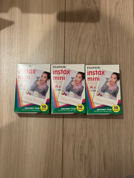 FUJIFILM 富士フイルム instax mini チェキ フィルム 10枚×3計30枚