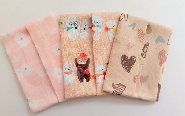 ハンドメイド 女の子用 ミニティッシュケース 3枚セット まとめ売り