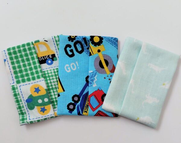 ハンドメイド 男の子用 ミニティッシュケース 3枚セット まとめ売り