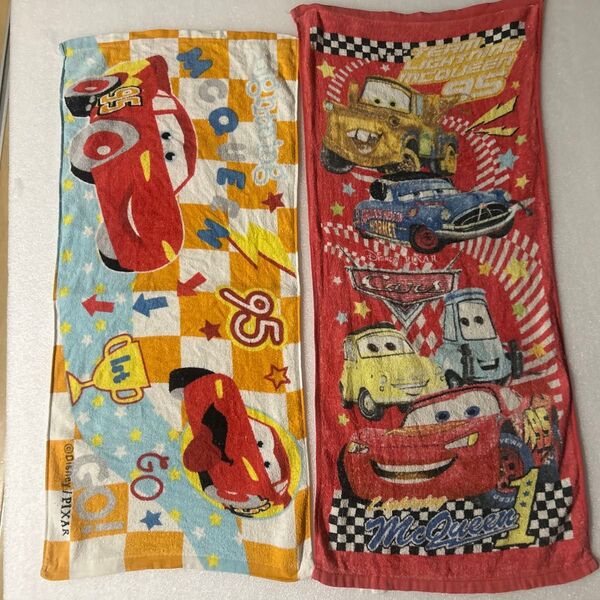 カーズ タオル 2枚セット フェイスタオル カーズタオル まとめ売り キャラクター カーズ ミニカー 車 自動車 柄 イラスト