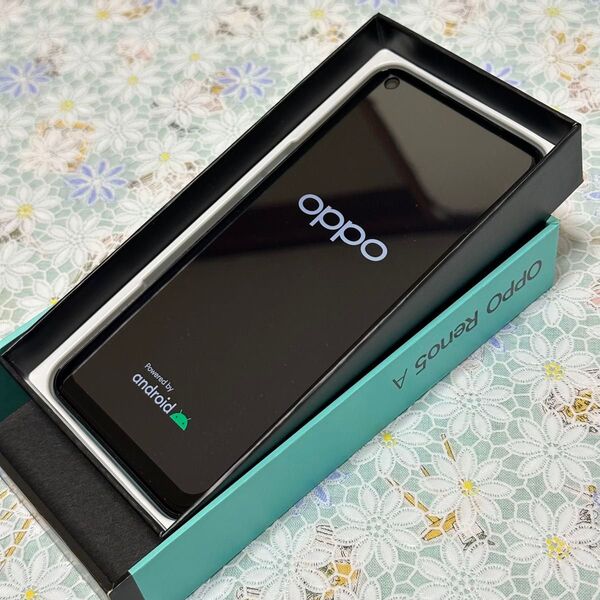 中古美品 ☆ OPPO Reno5 A アイスブルー ☆ SIMフリー 5G対応