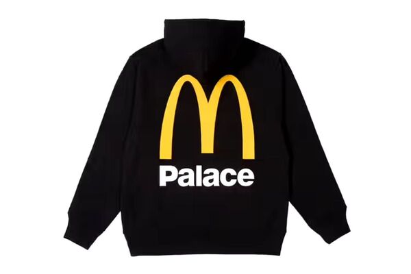 L Palace × McDonald's Logo Hood Black パレス マクドナルド ロゴ フード ブラック