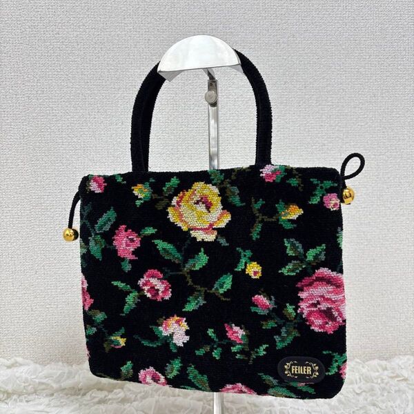 【美品】FEILER フェイラー 巾着 バッグ ポーチ