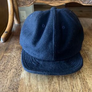 coen キャップ ネイビー ツバ短め