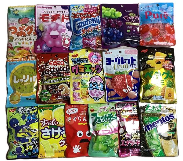 グミ詰め合わせ 24 つぶグミ カンデミーナ モチドグミ 16袋