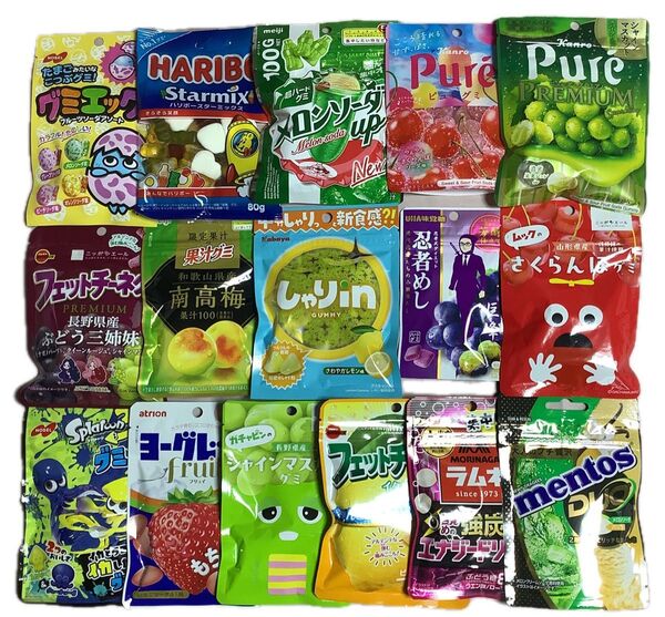 グミ詰め合わせ 33 メロンアップ ピュレグミ HARIBO 16袋