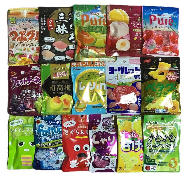 グミ詰め合わせ 70 つぶグミ ピュレグミ マグロ三昧 16袋