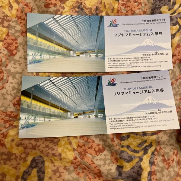 FUJIYAMA MUSEUM 入場券 2枚セット