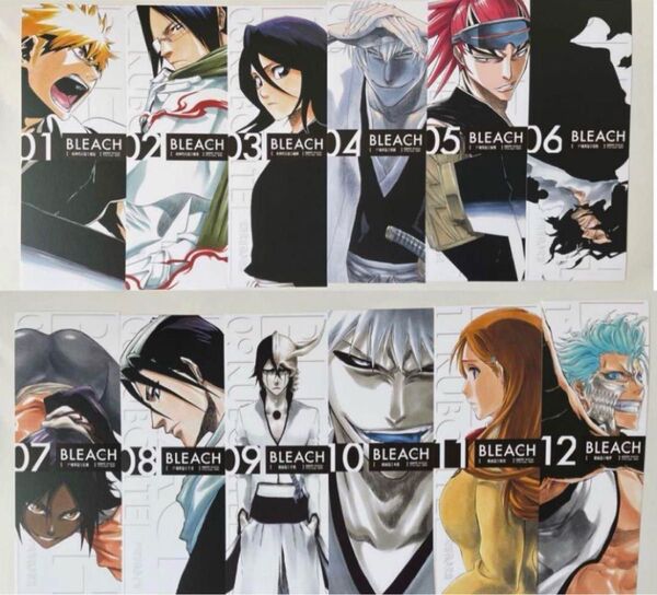 非売品 ブリーチ BLEACH リミックス版 コミック特典 ロングイラストカード 全種 コンプリートセット