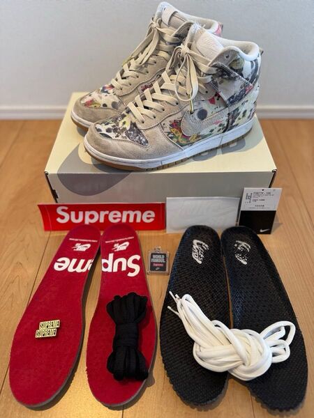 Supreme × Nike SB Dunk High "Rammellzee" 26.0cm