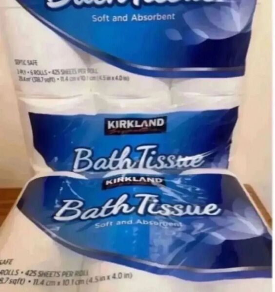 カークランドシグネチャー バス ティッシュ トイレットペーパー コストコ 18ロール バスティッシュKIRKLAND